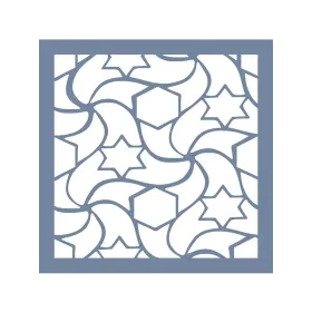 EHGE38 Geometrik Desen Stencil 45x45cm