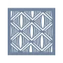 EHGE44 Geometrik Desen Stencil 45x45cm