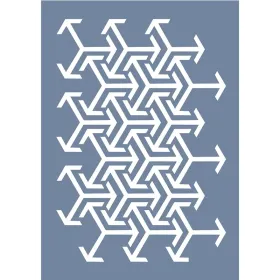 EHGE75 Geometrik Desen Stencil 21x30cm