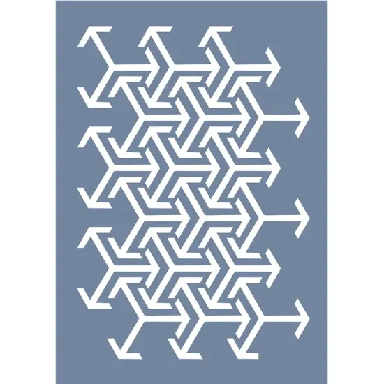 EHGE75 Geometrik Desen Stencil 21x30cm