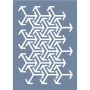 EHGE75 Geometrik Desen Stencil 21x30cm