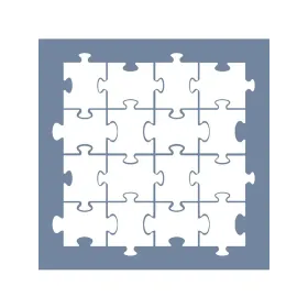 EHGE83 Puzzle Desen Stencil 30x30cm