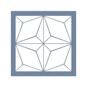 EHGE86 Geometrik Desen Stencil 25x25cm