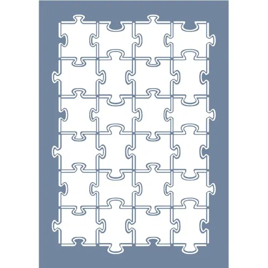 EHGE89 Puzzle Desen Stencil 21x30cm
