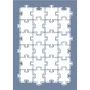 EHGE89 Puzzle Desen Stencil 21x30cm