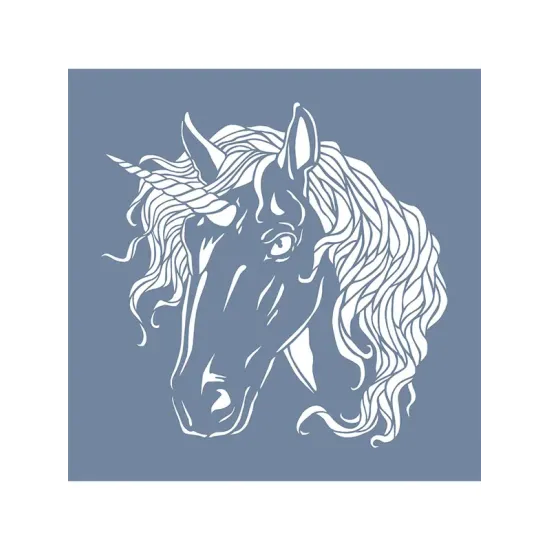 EHH07 Unicorn Desen Stencil 25x25cm