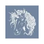 EHH07 Unicorn Desen Stencil 25x25cm