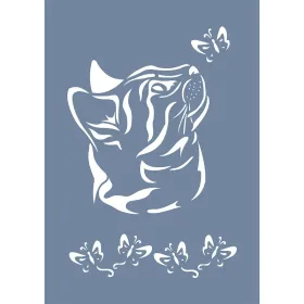 EHH14 Kedi Desen Stencil 21x30cm