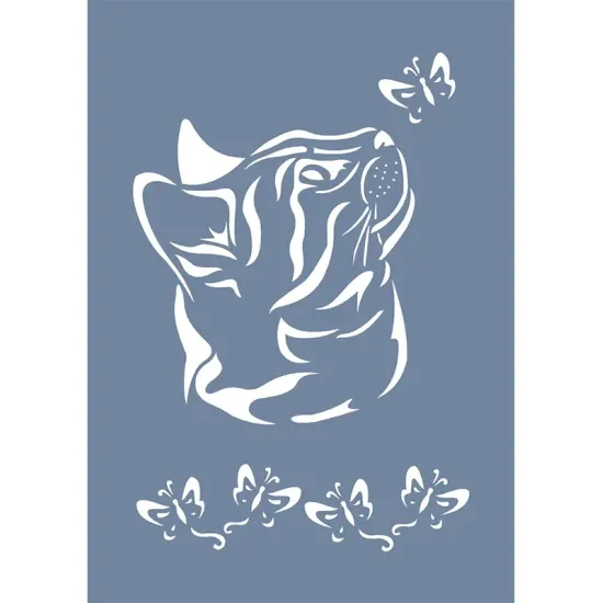 EHH14 Kedi Desen Stencil 21x30cm
