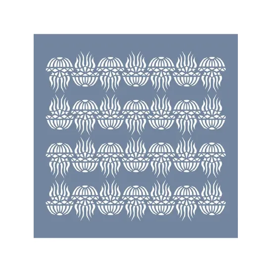 EHH28 Denizanası Desen Stencil 45x45cm