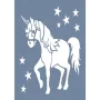 EHH55 Unicorn Desen Stencil 21x30cm