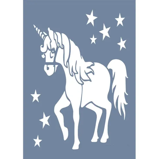EHH55 Unicorn Desen Stencil 25x35cm