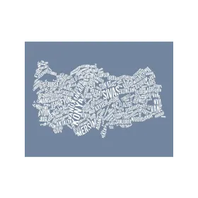 EHHT04 Türkiye Haritası Stencil 35x45cm