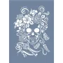 EHK04 Skull Desen Stencil 21x30cm