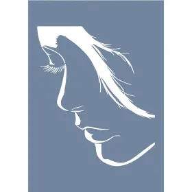 EHK10 Kadın Portre Desen Stencil 25x35cm