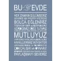 EHKR01 Ev Kuralları Desen Stencil 21x30cm