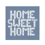 EHKS01 Home Sweet Home Stencil 25x25cm