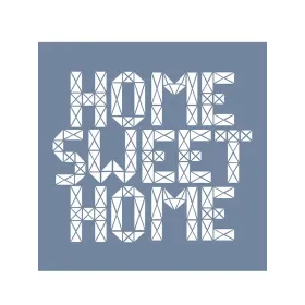 EHKS01 Home Sweet Home Stencil 45x45cm