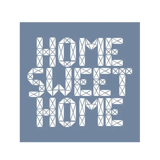 EHKS01 Home Sweet Home Stencil 45x45cm