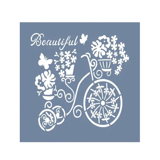 EHKS02 Home Sweet Home Stencil 60x60cm
