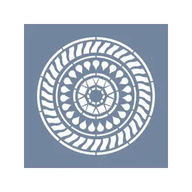 EHML08 Mandala Desen Stencil 25x25cm