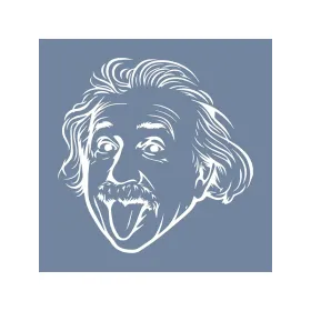 EHS05 Albert Einstein Desen Stencil 45x45cm