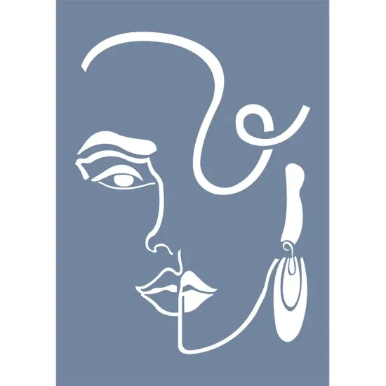 EHS10 Sanatsal Desen Stencil 25x35cm