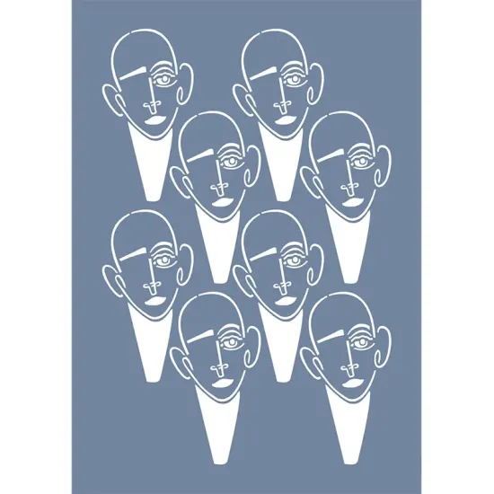 EHS20 Sanatsal Desen Stencil 45x45cm