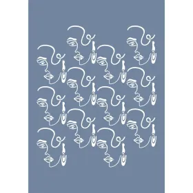 EHS21 Sanatsal Desen Stencil 45x45cm