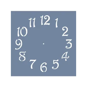 EHST01 Saat Desen Stencil 45x45cm
