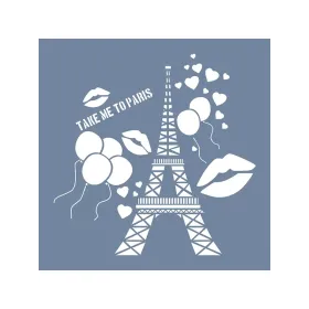 EHŞR04 Paris Desen Stencil 45x45cm