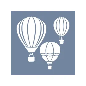 EHTŞ17 Balon Desen Stencil 40x40cm