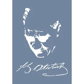 EHTY05 Atatürk İmza Stencil 25x35cm