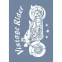EHY02 Vintage Rider Desen Stencil 25x35cm