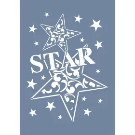 EHY06 Star Desen Stencil 25x35cm