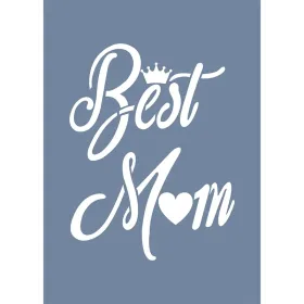 EHY13 Best Mom Desen Stencil 21x30cm