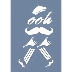 EHY14 Ooh La La Desen Stencil 25x35cm