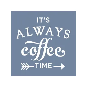 EHY16 Coffee Desen Stencil 20x20cm