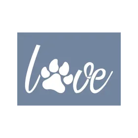 EHY22 Dog Love Desen Stencil 25x35cm