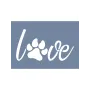 EHY22 Dog Love Desen Stencil 25x35cm