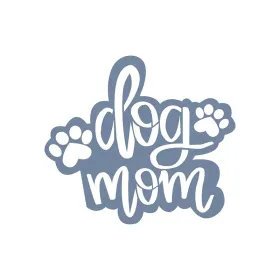 EHY23 Dog Mom Desen Siluet Stencil EHY23