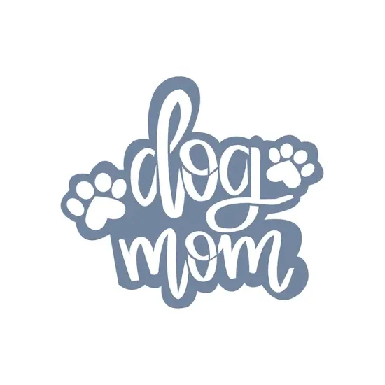 EHY23 Dog Mom Desen Siluet Stencil EHY23