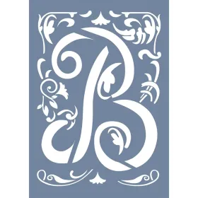 EHY28 B Harf Tribal Desen Stencil 21x30cm