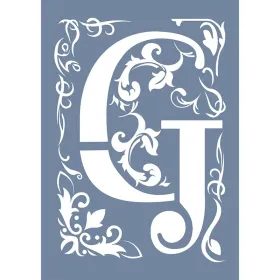 EHY38 G Harf Tribal Desen Stencil 25x35cm