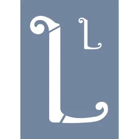 EHY52 L Harf Desen Stencil 25x35cm