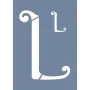 EHY52 L Harf Desen Stencil 25x35cm