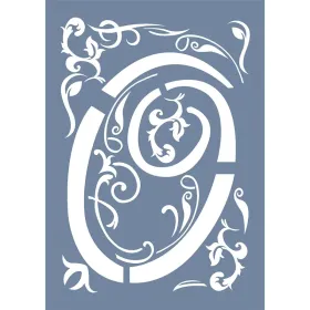 EHY57 O Harf Tribal Desen Stencil 25x35cm