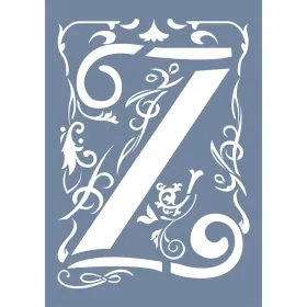 EHY76 Z Harf Tribal Desen Stencil 21x30cm