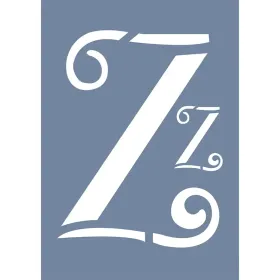 EHY77 Z Harf Desen Stencil 21x30cm