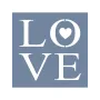 EHY80 Love Desen Stencil 40x40cm